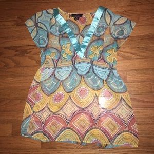 Pink Collection Sheer Blouse XL